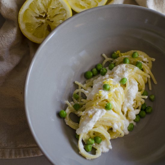 Lemon Ricotta Spaghetti