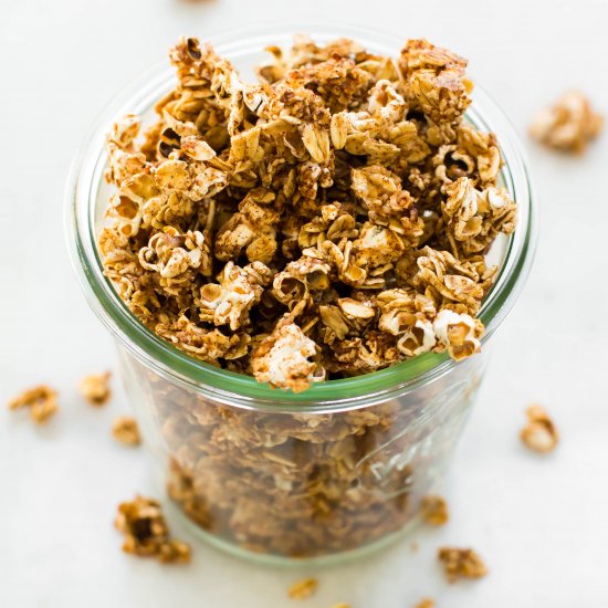 Easy Oil-Free Popcorn Granola