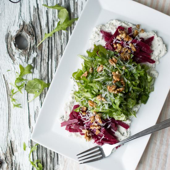 Arugula Salad with Herbed Ricotta