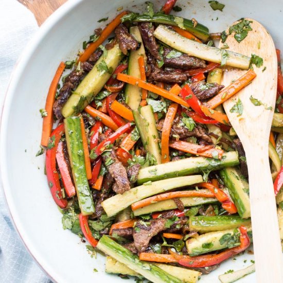 Beef and Vegetables Salad