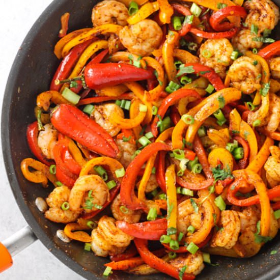 Low Fodmap Shrimp Fajitas