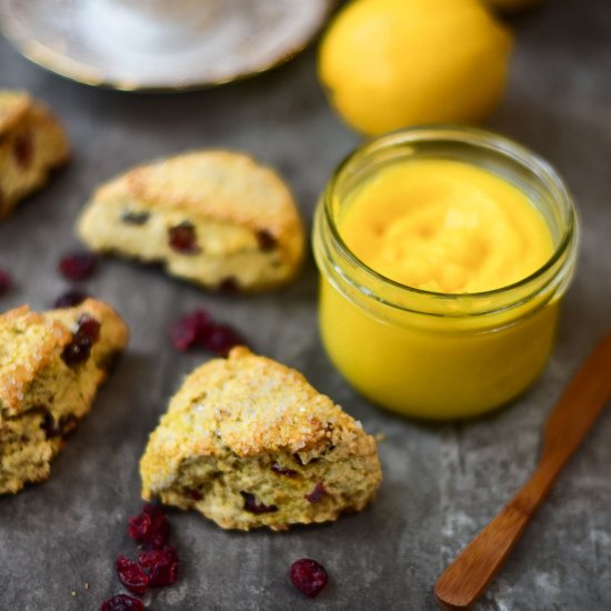 Lemon Cranberry Scones