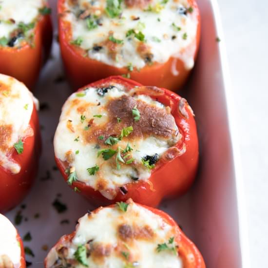 Lasagna Stuffed Bell Peppers