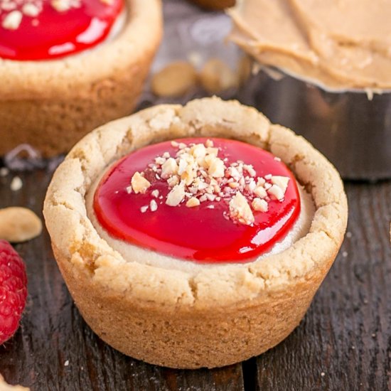 Peanut Butter & Jelly Cookie Cups