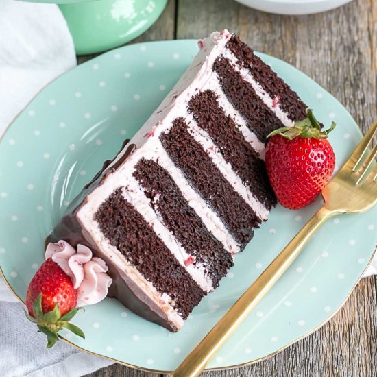 Chocolate Strawberry Cake