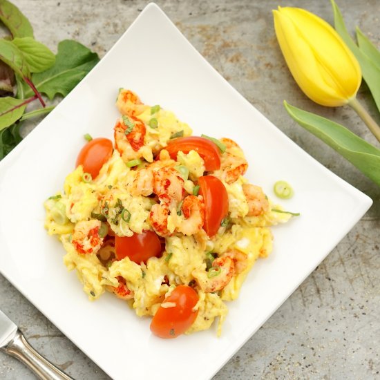 Scrambled Eggs with Crayfish