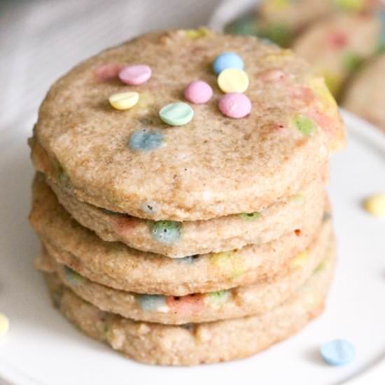 Healthy Funfetti Shortbread Cookies