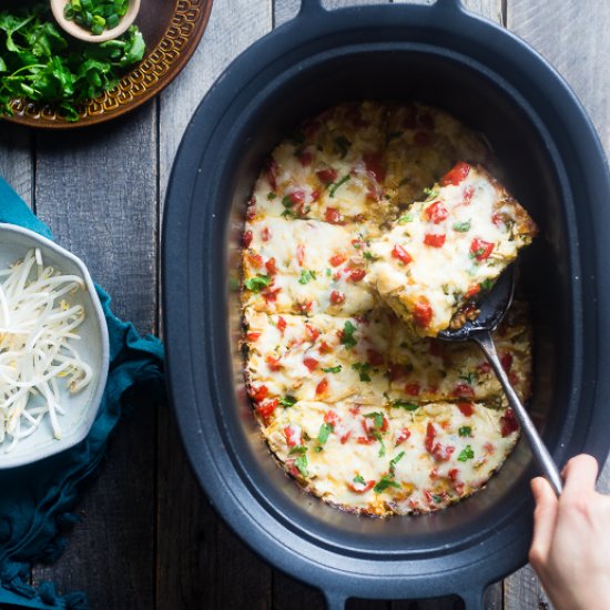 Thai Slow Cooker Zucchini Lasagna