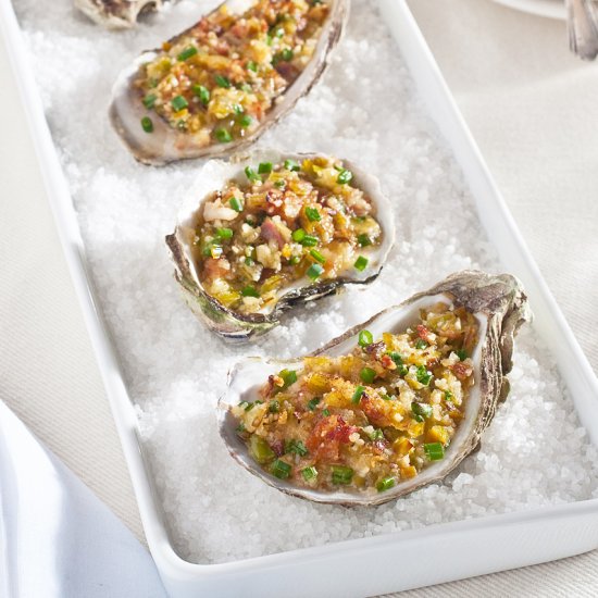 easy oysters rockefeller style