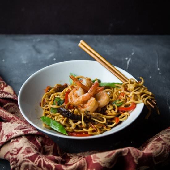 Easy Shrimp Lo Mein