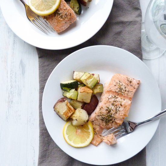 Best Salmon with Lemon and Thyme