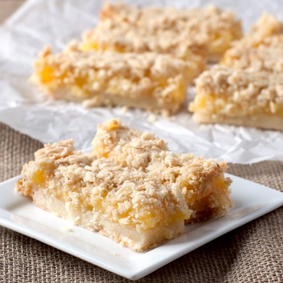 Lemon Oatmeal Crumble Bars