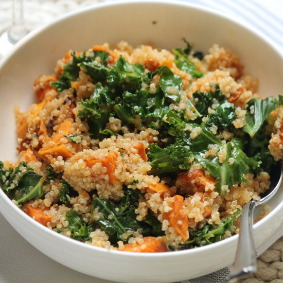 Sweet Potato, Quinoa, & Kale Salad