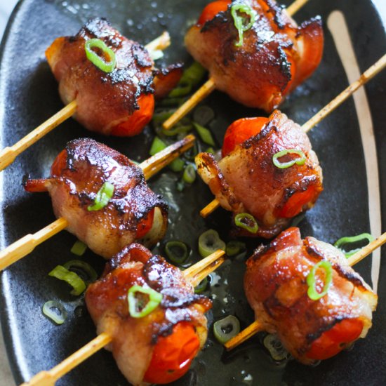 Pan-fried Bacon Wrapped Tomatoes