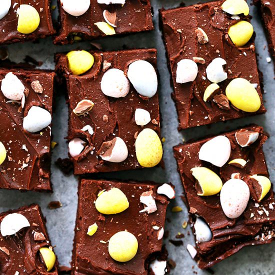 Cadbury Mini Egg Brownies