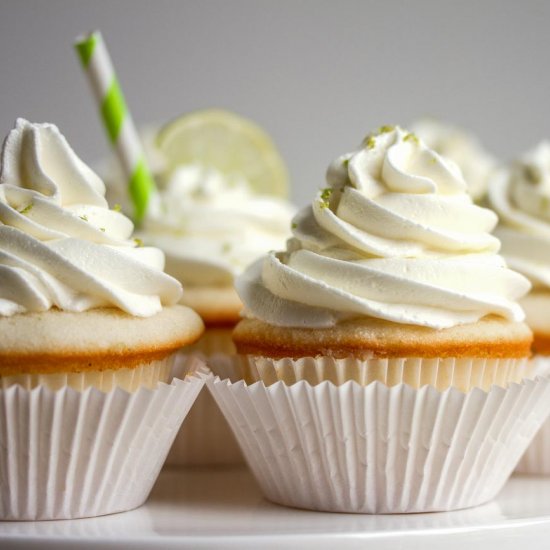 Lime Cupcakes & Swiss Buttercream