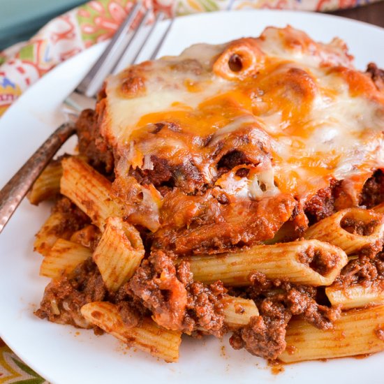 Sloppy Joe Pasta Bake