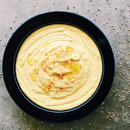 Homemade Curry Hummus