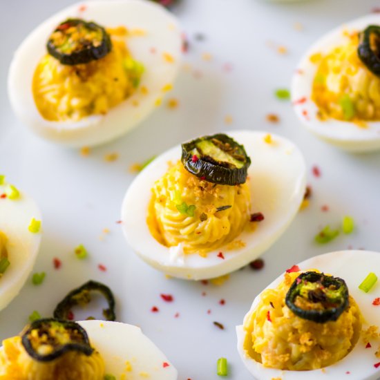 Jalapeno Popper Deviled Eggs