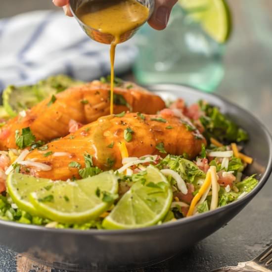 Tequila Lime Salmon Salad