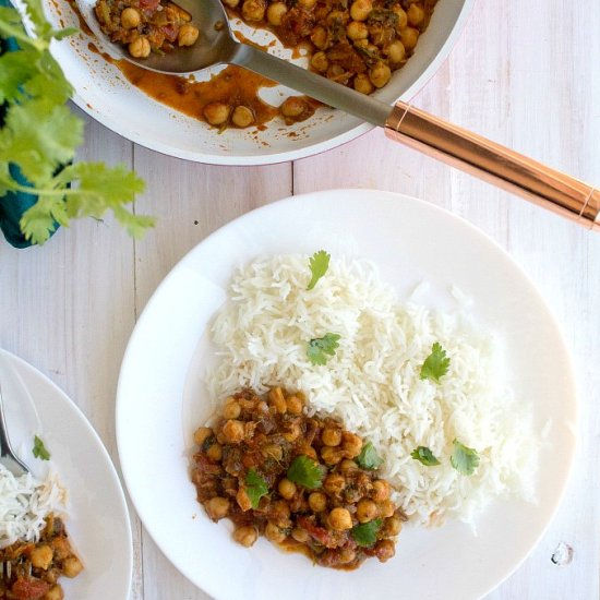 Chickpea Masala / Easy Chana Masala