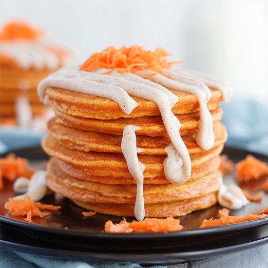 Carrot Cake Protein Pancakes