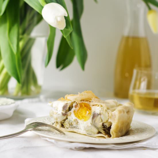 Italian Riviera artichokes pie