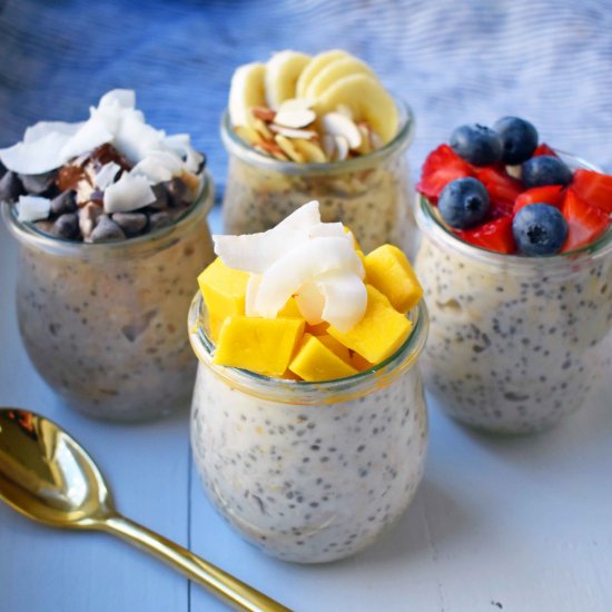 Overnight Oats 5 Ways