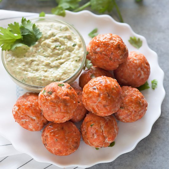 Baked Salmon Meatballs