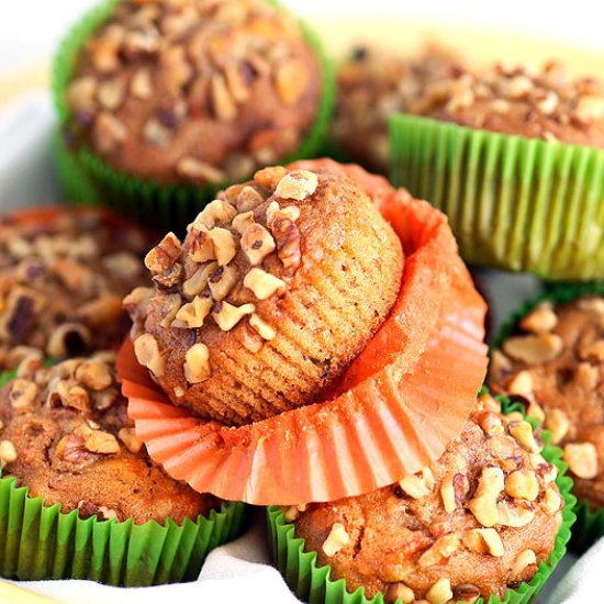 Gluten Free Carrot Cake Muffins