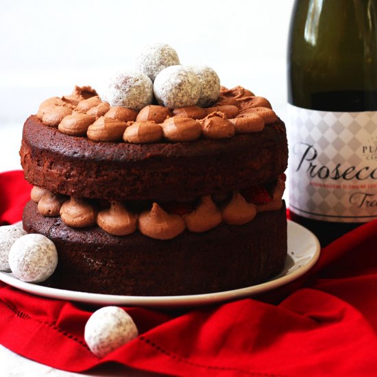 Chocolate Prosecco Cake