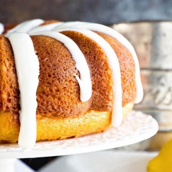 Lemon Bundt Cake with Lemon Frosting