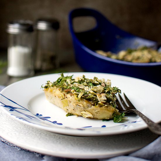 Cauliflower Leek Kugel