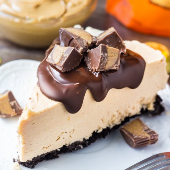 No Bake Peanut Butter Cheesecake