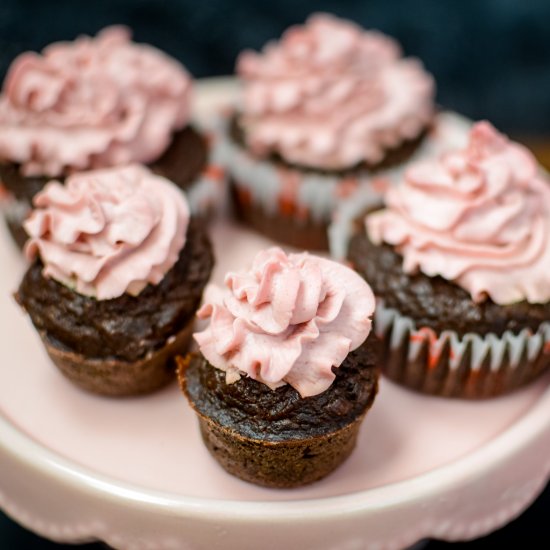 Beetroot cupcakes