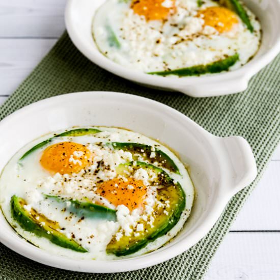 Low-Carb Baked Eggs with Avocado