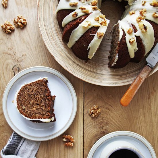 Coffee Walnut Bundt Cake