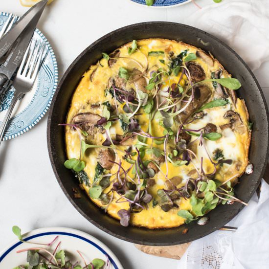 Dandelion Greens and Potato Frittata