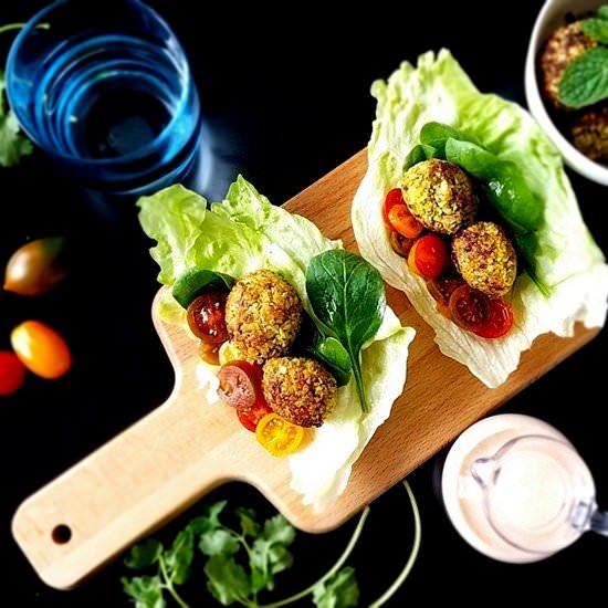 Falafel Lettuce Wrap