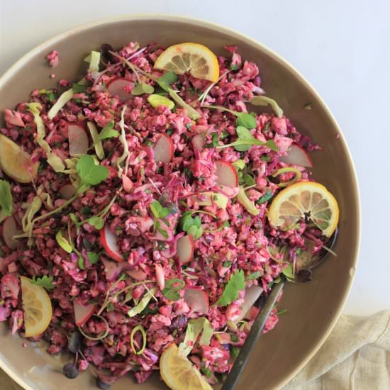 Purple Cauliflower Salad