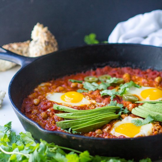 Shakshuka with Charred Chickpeas