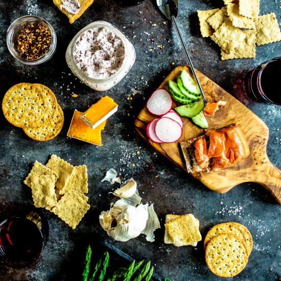 Spring Inspired Cheese Board