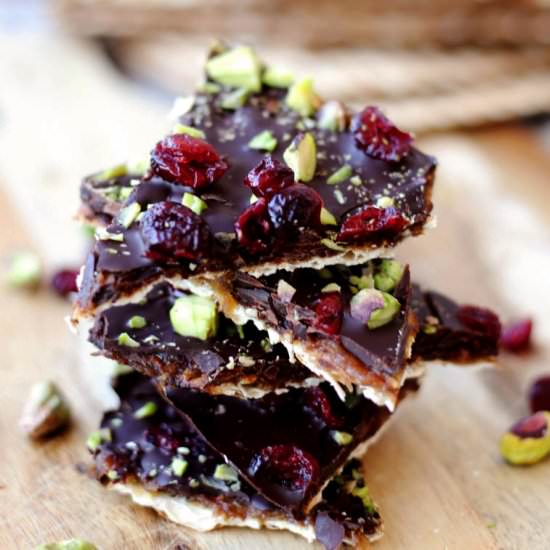 Vegan Passover Matzo Brittle