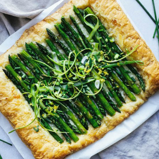 Asparagus Tart with Lemon