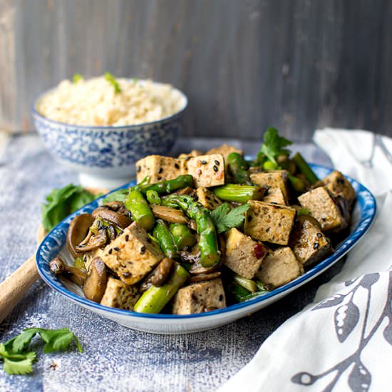 Asparagus Tofu Stir Fry