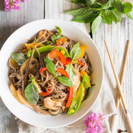 Mixed Vegetable Soba Noodle