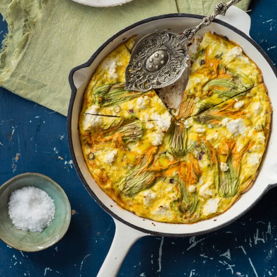 Squash Blossom Frittata