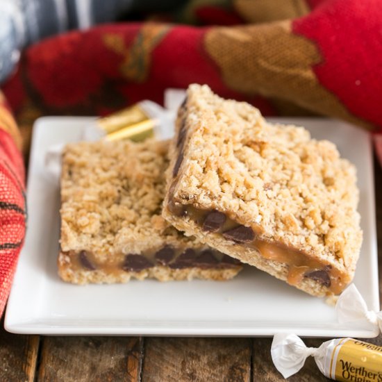 Oatmeal Caramel Bars