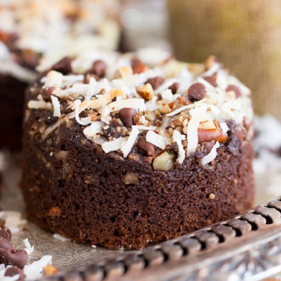 Coconut Pecan Chocolate Muffins