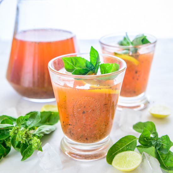 Strawberry Basil Lemonade